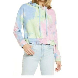 BlankNYC Pastel Tie Dye Hoodie Sweatshirt